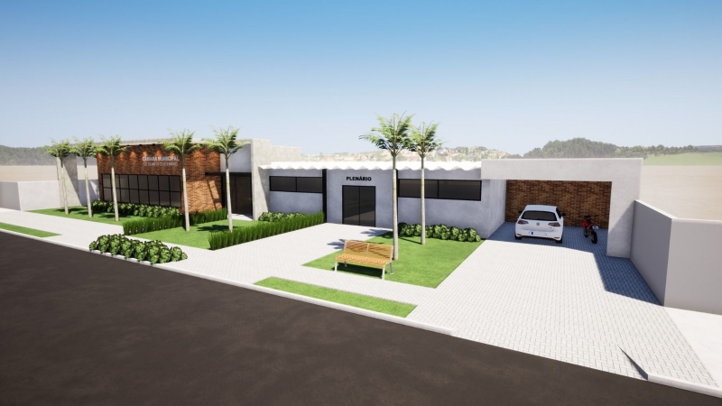 O PRESIDENTE VALDIR ALVES DE OLIVEIRA ASSINA CONTRATO PARA REFORMA DA CAMARA MUNICIPAL