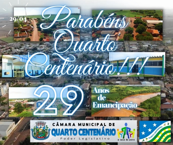 QUARTO CENTENÁRIO COMEMORA 29 ANOS DE EMANCIPAÇÃO POLITICA